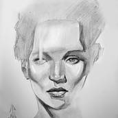Meu projeto do curso: Retratos realistas a lápis: luz, sombra e proporção. Un progetto di Illustrazione tradizionale, Belle arti, Bozzetti, Disegno a matita, Disegno, Disegno di ritratti, Disegno realistico, Disegno artistico e Disegno anatomico di DANIELA SERVA - 14.07.2023