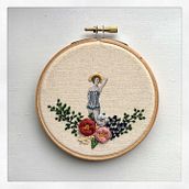 My project for course: Photo Embroidery on Fabric. Photograph, Collage, Paper Craft, Printing, Embroider, DIY, and Textile Design project by Mirna - 01.18.2021