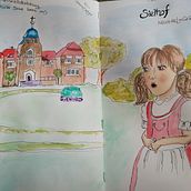 Mein Abschlussprojekt für den Kurs: Aquarellsketching: Drück deine Ideen aus . Un proyecto de Ilustración tradicional, Bocetado, Creatividad, Dibujo, Pintura a la acuarela y Sketchbook de chrisgodejohann - 15.07.2023
