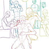 Mi proyecto del curso: Dibujo de la figura humana en poses expresivas. Fine Arts, Sketching, Drawing, Sketchbook, and Figure Drawing project by gianell_pena - 07.15.2023