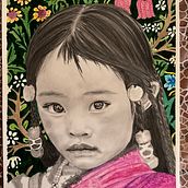Etnias#2. Traditional illustration project by Ana Camacho - 07.15.2023