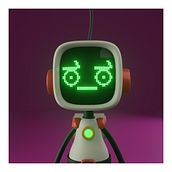 Introducción al diseño y modelado 3D con Blender - Robot. Motion Graphics, Character Design, Product Design, and 3D Modeling project by elizabethcs1505 - 07.08.2023