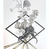 My project for course: Contemporary Botanical Illustration with Ink. Traditional illustration, Artistic Drawing, Botanical Illustration & Ink Illustration project by Coralie - 07.16.2023