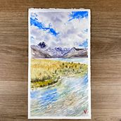 Meu projeto do curso: Aquarela para retratos de viagens. Fine Arts, Sketching, Pencil Drawing, Drawing, Watercolor Painting, and Sketchbook project by Ana Vivian - 07.16.2023