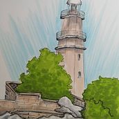 My project for course: Expressive Architectural Sketching with Colored Markers. Un proyecto de Bocetado, Dibujo, Ilustración arquitectónica, Sketchbook e Ilustración con tinta de Marie Yonová - 16.07.2023