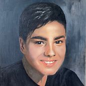 Mi proyecto del curso: Retrato realista al óleo: detalles y expresión. Painting, Oil Painting, and Fine Arts project by Andrea Sellanes - 07.11.2023