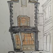 My project for course: Expressive Architectural Sketching with Colored Markers. Sketching, Drawing, Architectural Illustration, Sketchbook & Ink Illustration project by jeff_fenton - 07.17.2023