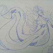 Mi proyecto del curso: Sketchbook fantástico: dibuja personajes desde la imaginación. Traditional illustration, Creativit, Drawing, and Sketchbook project by Bruno Martínez López de Asiain - 08.01.2023