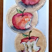 Mein Abschlussprojekt für den Kurs: Die Kunst der Teebeutelmalerei. Fine Arts, Painting, Watercolor Painting, and Gouache Painting project by s-schmidt64 - 07.17.2023