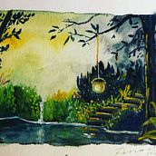 Mi proyecto del curso: Ilustración de paisajes de fantasía con acuarela y gouache . % Angela González tarafından hazırlanan Güzel sanatlar, Tablo, Sulubo, a Resim, Doğalcı İllüstras, on, Guaj Bo, Ve ama projesi - 07.17.2023