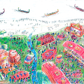 My project for course: Search-and-Find Illustration in coloured pencil and ink pen. Traditional illustration, Digital Illustration, and Sketchbook project by Fernando Josei - 07.18.2023