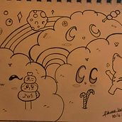Mi proyecto del curso: Diseño de mundos kawaii:  Cloud candy. Un proyecto de Diseño de personajes, Ilustración digital y Manga de Adrianairais Zr - 15.07.2023