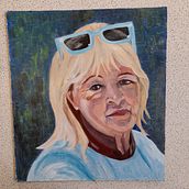 My project for course: Portrait Painting with Oil: Explore Light and Shade. Fine Arts, Painting, and Oil Painting project by Sally Haylock - 07.18.2023
