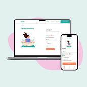 Terappi - Wellness app. UX / UI project by sara_mwilhelm1 - 07.18.2023
