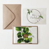 Ilustración en acuarela para invitaciones de boda. Un proyecto de Ilustración tradicional, Pintura a la acuarela y Diseño de nereacolorado - 18.07.2023