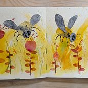 Mon projet du cours : Croquis créatifs à l'aquarelle pour débutants. Un progetto di Illustrazione tradizionale, Bozzetti, Creatività, Disegno, Pittura ad acquerello e Sketchbook di francou07430 - 18.07.2023