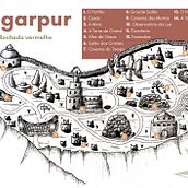 Meu projeto do curso: Mapas criativos para jogos: ilustre um mundo de fantasia. Projekt z dziedziny Trad, c, jna ilustracja, Ilustracja c, frowa, Ilustracja w i dawnicza użytkownika Saulo Monte - 18.07.2023