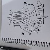 Meu projeto do curso: Lettering criativo: desenhe palavras com estilo. Lettering, H, and Lettering project by Dany Porfirio - 07.18.2023