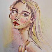 Mi proyecto del curso: Dibujo de retratos llamativos con lápices de colores. Drawing, Sketchbook, Traditional illustration, Painting, Creativit, Pencil Drawing, and Artistic Drawing project by lalis89 - 07.17.2023