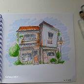 My project for course: Expressive Architectural Sketching with Colored Markers. Sketching, Drawing, Architectural Illustration, Sketchbook & Ink Illustration project by Shaymaa Abbood - 07.19.2023