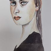 My project for course: Watercolor Portrait from a Photo. Traditional illustration, Watercolor Painting, and Portrait Drawing project by Andy Shillaber - 07.20.2023