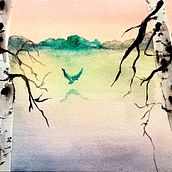 My project for course: Atmospheric Landscapes in Watercolor . Fine Arts, Painting, and Watercolor Painting project by Brenda L - 07.20.2023