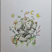 Meu projeto do curso: Ilustração de personagens mitológicos. Ilustração tradicional, Design de personagens, Pintura, Desenho, Ilustração digital, e Pintura em aquarela projeto de anasofiaarte_tattoo - 20.07.2023