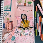 Mon projet du cours : Carnet de croquis pour explorer votre style de dessin. Traditional illustration, Sketching, Creativit, Drawing, Watercolor Painting, Sketchbook, and Gouache Painting project by Cris K - 07.21.2023
