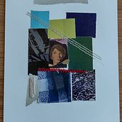Meu projeto do curso: Técnicas de bordado experimental sobre papel. Un progetto di Belle arti, Collage, Ricamo e Textile Design di Samia Schiller - 22.07.2023