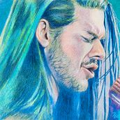 My project for course: Vibrant Portrait Drawing with Colored Pencils. Un proyecto de Dibujo de Retrato, Sketchbook, Dibujo con lápices de colores y Dibujo de Francis Pretorius - 21.07.2023