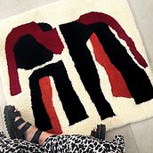 Mi proyecto del curso: Introducción al tufting: aprende a pintar con hilo. Artesanato, Interiores, Tecido, Punch needle, e Design têxtil projeto de Viviana Rojas - 21.07.2023