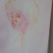 Meu projeto do curso: Desenho de retratos vibrantes com lápis de cor. Drawing, Portrait Drawing, Sketchbook, and Colored Pencil Drawing project by Santos - 08.17.2023