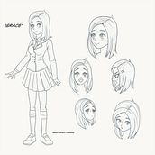 My project for course: The Art of Manga: Drawing Unique Characters. Un proyecto de Diseño de personajes, Dibujo a lápiz, Dibujo, Ilustración con tinta y Manga de Matthew Smith - 20.07.2023