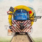 _Trenes Argentinos (digital collage). Un projet de Collage, Design graphique , et Conception numérique de Javier Vázquez - 16.01.2023