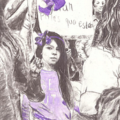 Serie de dibujos feministas a carboncillo y acrílico. Un proyecto de Dibujo, Dibujo de Retrato y Arte urbano de indhira - 22.07.2023