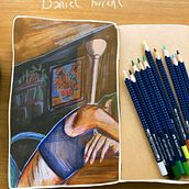 Mi proyecto del curso: Dibujo expresivo de la figura humana: explora formas y colores. Un progetto di Belle arti, Disegno a matita, Disegno, Disegno di ritratti, Disegno realistico, Disegno anatomico e Pittura gouache di Jennifer Vanegas - 22.07.2023