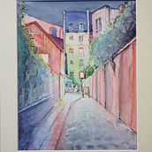 My project for course: Architectural Sketching with Watercolor and Ink. Sketching, Drawing, Watercolor Painting, Architectural Illustration, Sketchbook & Ink Illustration project by christophe.charnay - 07.22.2023