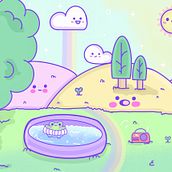 Mein Abschlussprojekt für den Kurs: Illustration im Kawaii-Stil: Gestalte niedlicIhe Welten, die Freude bereiten. Character Design, Digital Illustration, and Manga project by SILVII :) - 07.22.2023