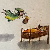 My project for course: Expressive Character Design with Watercolor & Dip Pen. Traditional illustration, Character Design, Painting, Sketching, Drawing, Watercolor Painting, Stor, telling, Artistic Drawing, Children's Illustration, and Narrative project by Monika Steinholm - 07.23.2023