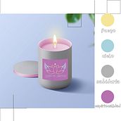 Logo Design: Luces de Gratitud. Candles.. Logo Design, Traditional illustration, Vector Illustration, Graphic Design, Stationer, and Design project by Valeria Cardona Gómez - 07.23.2023