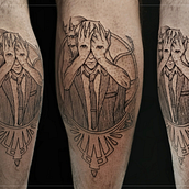 Meu projeto do curso: Introdução a tatuagem com estilo gravura. Tattoo Design project by DANILO LUCCI - 07.23.2023