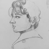 Mi proyecto del curso: Cuaderno de retratos a línea con grafito. Artes plásticas, Esboçado, Desenho, Desenho de retrato, Sketchbook e Ilustração tradicional projeto de julianamelendeztorres - 23.07.2023