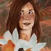 My project for course: Illustrated Portraits with Procreate. Traditional illustration, Vector Illustration, Digital Illustration, and Portrait Drawing project by Nour Ghallale-Massa - 07.23.2023