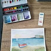 Mes créations . Een project van Aquarelschilderen van Julie Desbrosses - 23.07.2023