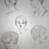 Mi proyecto del curso: Sketchbook de retrato: explora el rostro humano. Sketching, Drawing, Portrait Drawing, Artistic Drawing, Sketchbook, and Traditional illustration project by Karla Vázquez - 07.23.2023