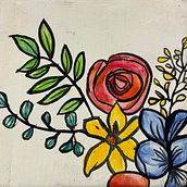 Flores. Un proyecto de Pintura acrílica de Meri Ottaviani - 24.07.2023