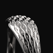Il mio progetto del corso: Modellazione di pattern 3D con Rhino Grasshopper. 3D, Architecture, Furniture Design, Making, Industrial Design, Interior Architecture, Product Design, 3D Modeling, Digital Architecture, 3D Design, Jewelr, and Design project by Ludovico Graziano - 07.23.2023