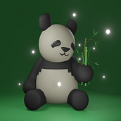 Mój projekt z kursu: Tworzenie postaci 3D w estetyce kawaii z użyciem Blender. Traditional illustration, Character Design, Digital Illustration, 3D Modeling, Manga, Animation, and 3D Animation project by nemuinari - 07.23.2023