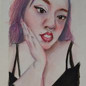 Mi proyecto del curso: Retrato artístico en acuarela. Un progetto di Belle arti, Pittura, Pittura ad acquerello e Disegno di ritratti di Diana Josafat - 24.07.2023