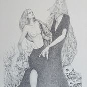Il mio progetto del corso: Disegno d'immaginazione con grafite e carboncino. Traditional illustration, Fine Arts, Pencil Drawing, Drawing, Artistic Drawing, and Figure Drawing project by Eleonora Liorsi - 07.24.2023